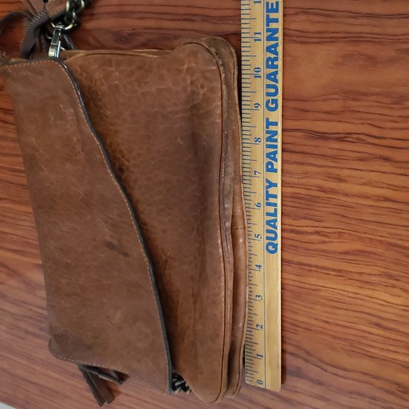 Maxon Purse Brown Leather Flap Chain Shoulder Strap Handbag Designer - Picture 16 of 16